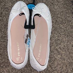 Cream Ballet style flats